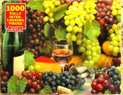 Vintage (1995) Hoyle jigsaw puzzle;  Wine & Grapes;  1000 pcs