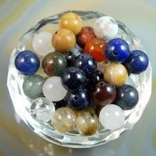 Wholesale Lot Natural Gemstone Round Spacer Loose Beads 4mm 6mm 8mm 10mm 12mm