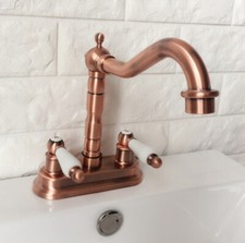 Antique Red Copper 4" Centerset Deck Bathroom Basin Faucet Sink Mixer Tap 2rg043
