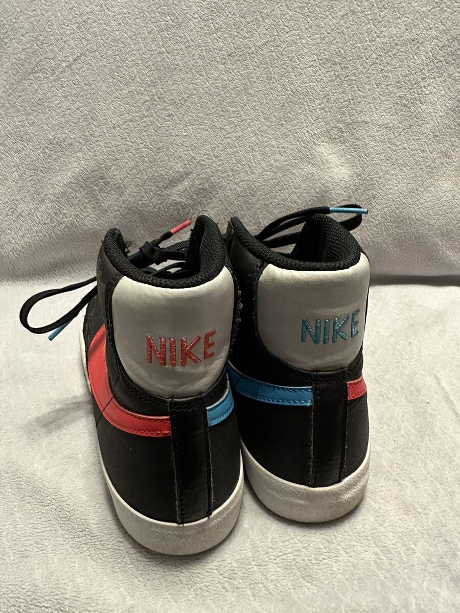 Size 7y - Nike Blazer Mid 77 Black Fusion Red Blue | eBay Size 7y - Nike Blazer Mid 77 Black Fusion Red Blue | eBay