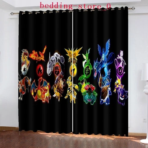 Tende Oscuranti 3D Spesse Bambini/Pokemon Pikachu Anello Termico Occhiello Superiore/Tende - Foto 59 di 93