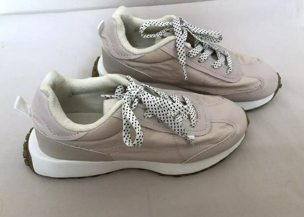 Zara Kids Girls Pink Lace Up Sneakers Size EU 35 US 2.5 eBay