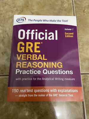 ETS Official GRE Verbal Reasoning Practice Questions | eBay