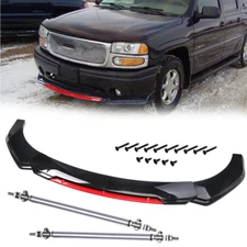 For GMC Sierra 1500 Front Bumper Lip Spoiler Splitter Body Kit Black-Red