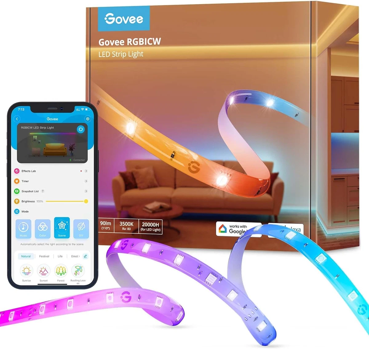 Govee multicolor for sale bed