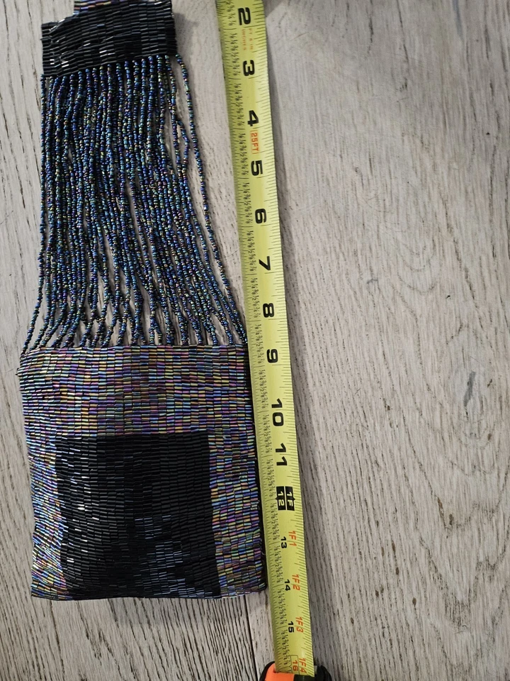 Artisan Hand Embroidered Colorful Beaded Bag/Purse *$345*(originally) - Image 3 of 4