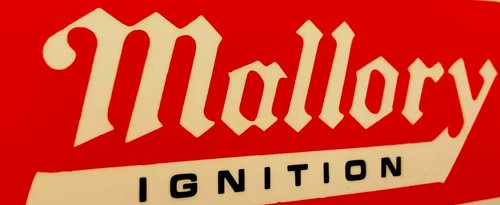 MALLORY - Ignition OLD STICKER 5“ X 2 1/4“ (MINT CONDITION BRAND NEW & LARGE) - Picture 2 of 2
