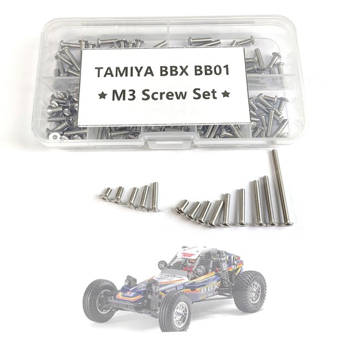 New Stainless Steel M3 Hex Screws Kits For TAMIYA 1/10 RC BBX BB-01 Buggy - Picture 6 of 8