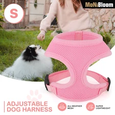 Dog Pet Puppy Harness Escape Proof Adjustable [BREATHABLE MESH] Reflective Vest
