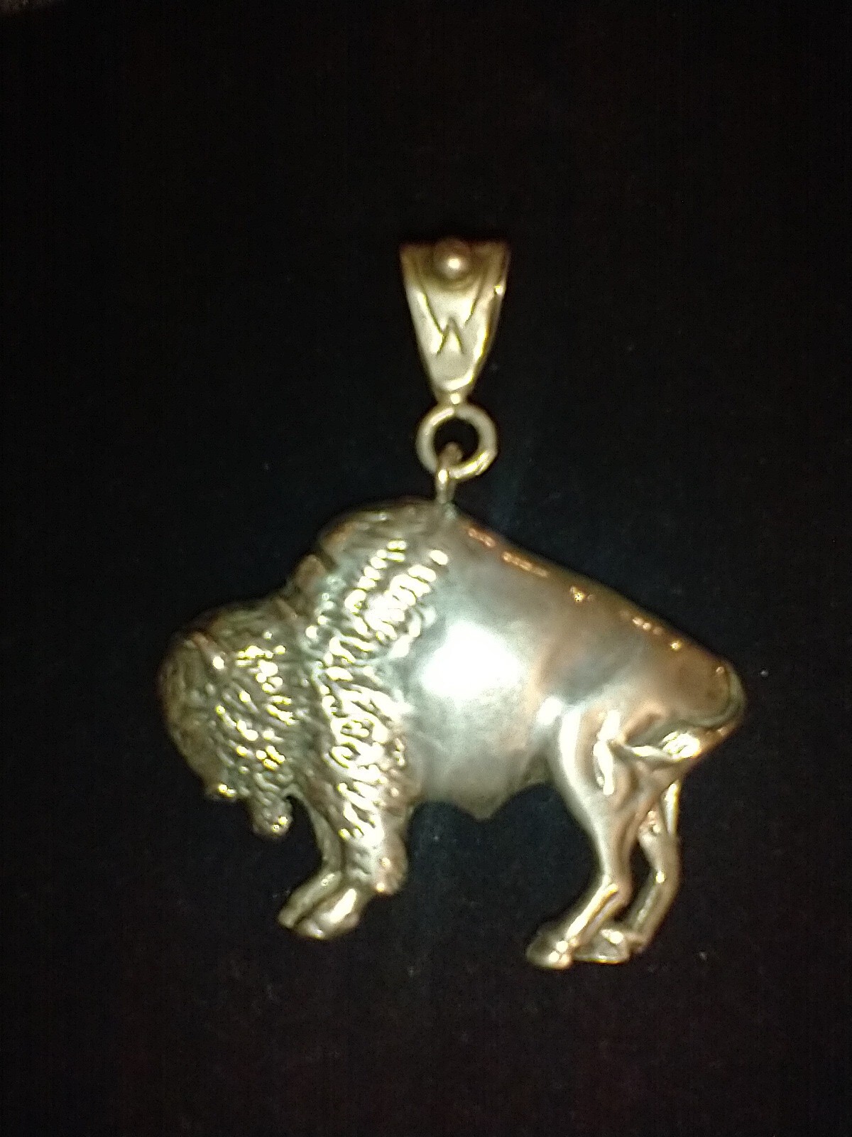 Native American Buffalo Pendant - image 1