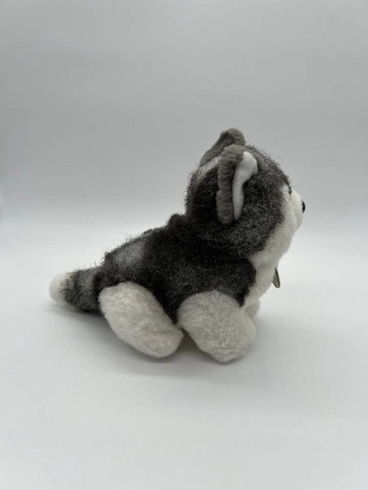 Aurora Classic Husky Puppy Dog Wolf Plush Stuffed White & Gray Vintage 2003 - Image 3 of 4