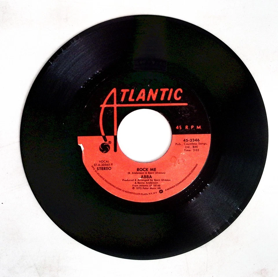 ABBA ROCK ME/FERNANDO ATLANTIC RECORDS VINYL 45 80-26 - Image 3 of 3