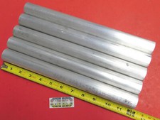 5 Pieces 1-1/8" ALUMINUM 6061 ROUND ROD 12" long Solid T6511 Extruded BAR STOCK