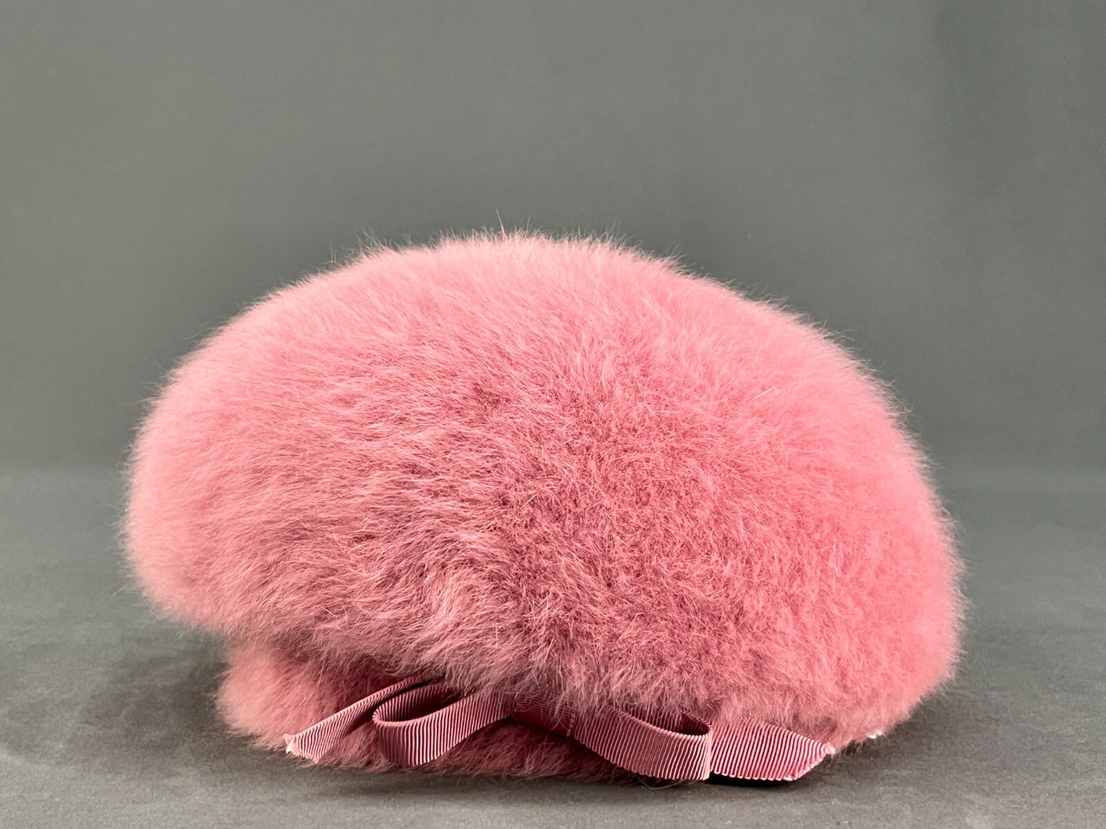 Vintage Ladies'  Kangol Design Pink Angora Hat Cloche Beret Side Bow England (30 image 5