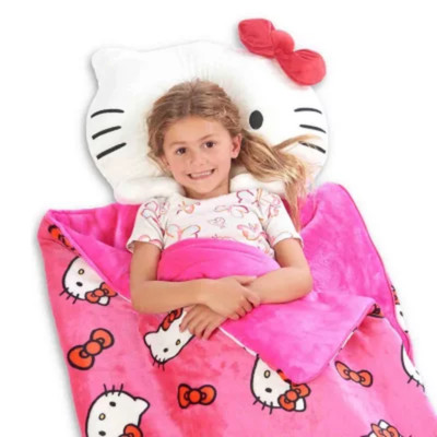 Hello Kitty  Slumber Kitty  Slumber Bag with Pillow   Cozy and Cute Sleepover Se