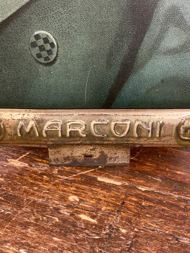Insegna Pubblicitaria-Guglielmo Marconi-Uomini Celebri-De Andreiis Genova-1930 - Foto 4 di 6