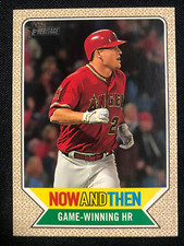 2017 Topps Baseball Card Now and Then Mike Trout #5 MINT RANGE CF