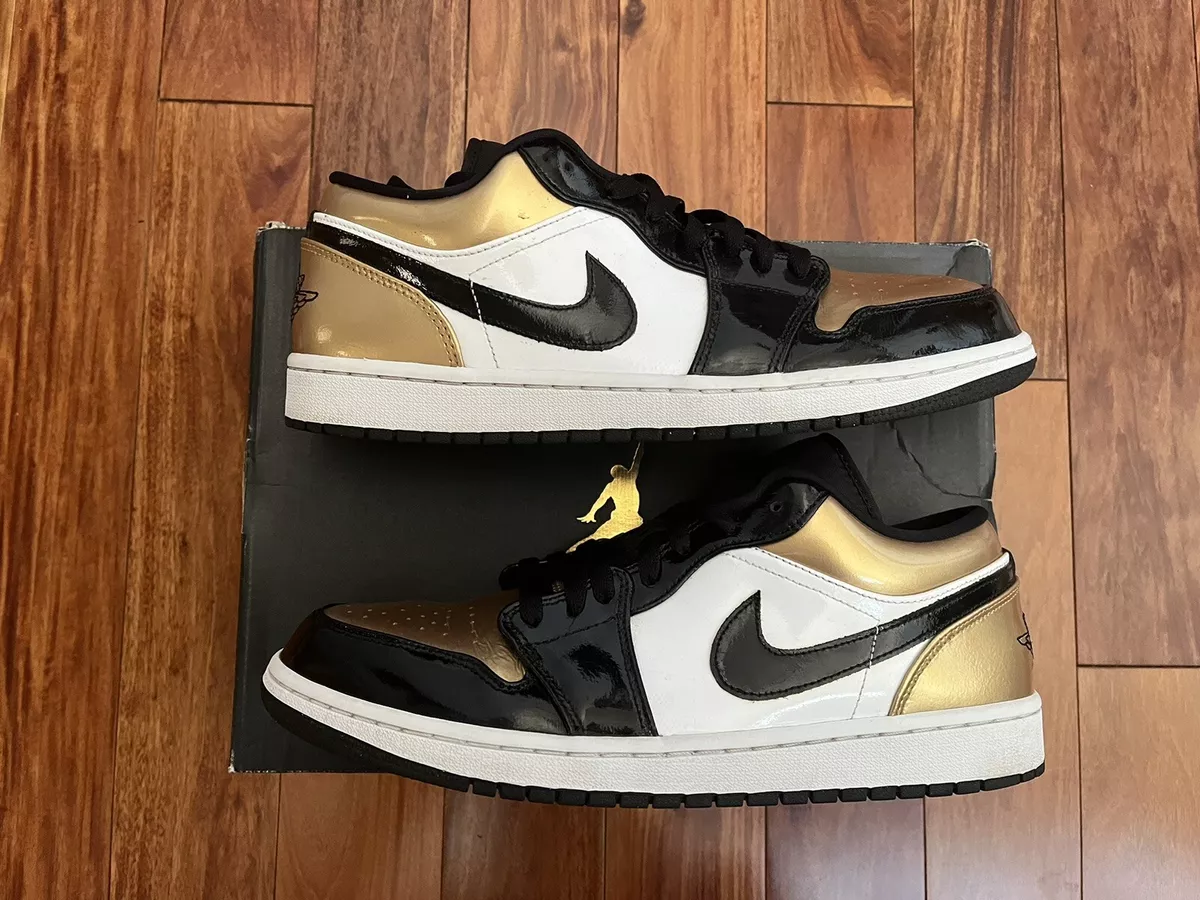 Jordan gold shop toe low