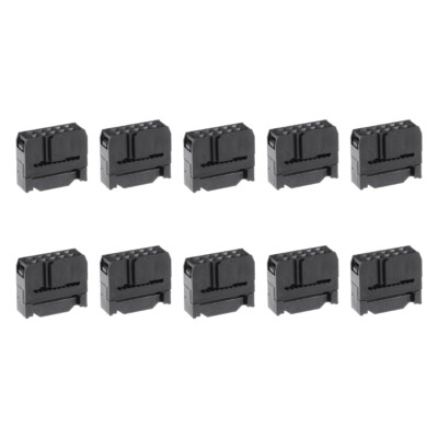 10 Stück 2x5Pin 2,54mm Pitch Doppelreihen Gerade PCB IDC Auswerfer Header