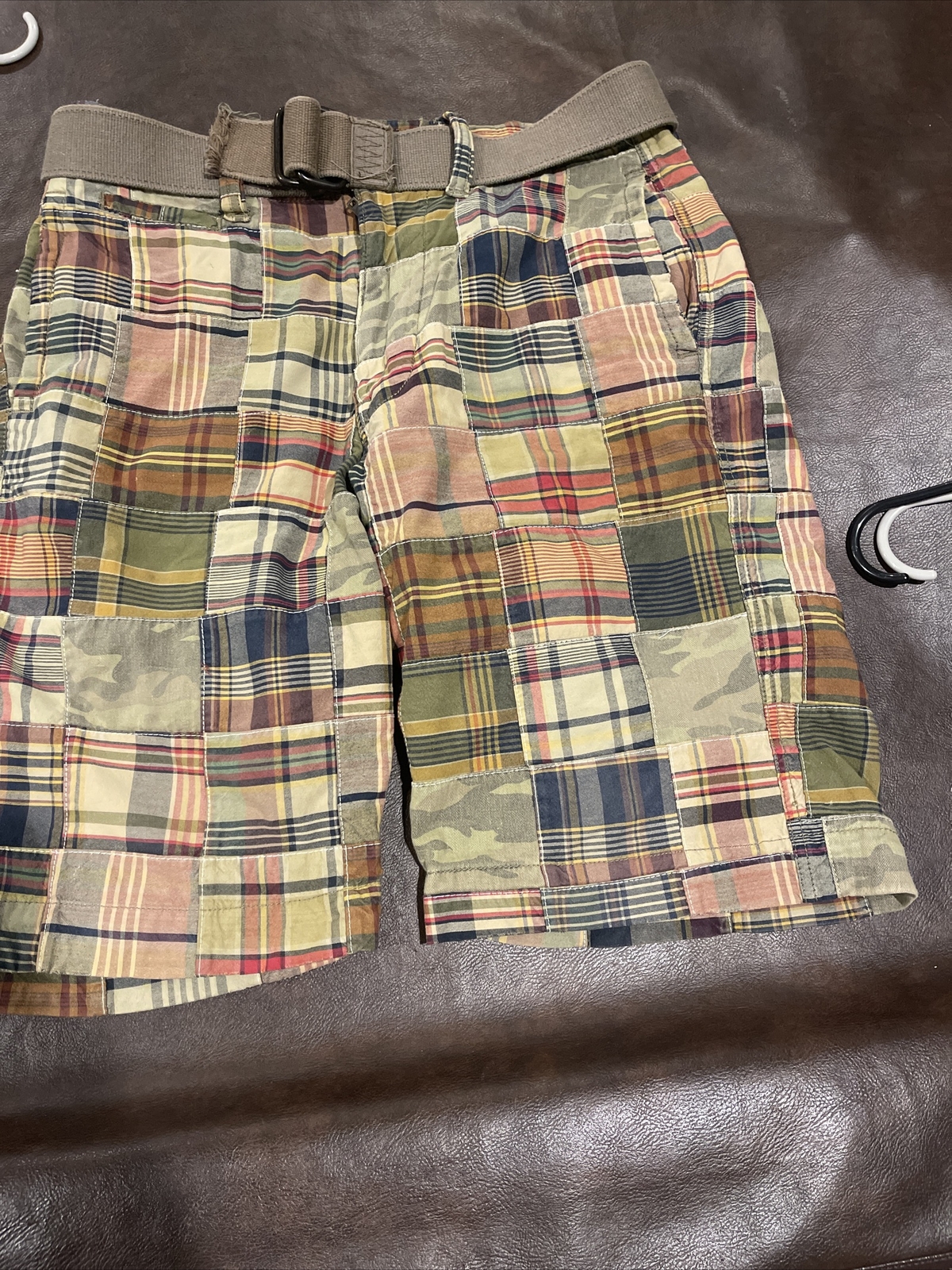 American Eagle Patchwork Patches  Shorts With Bel… - image 2