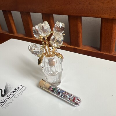 Swarovski Crystal Memories - Gold Roses 675655 Mint in original