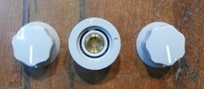 Set of 3 Grey Mini MXR Guitar Effects Pedal Stompbox Control Knobs