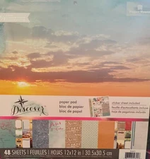 Paper House DISCOVER~12 X 12 Paper pad~48 pages~So Nice! QUICK SHIP!