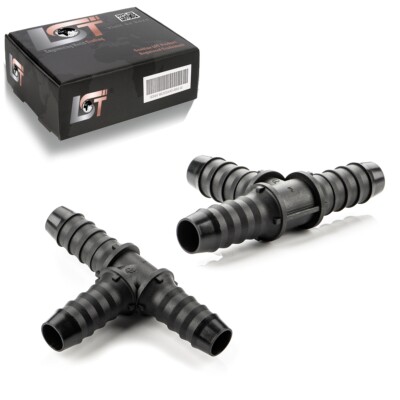2x Bewässerungssystem T-Stück Schlauchverbinder T-Verbinder Ø 12 mm