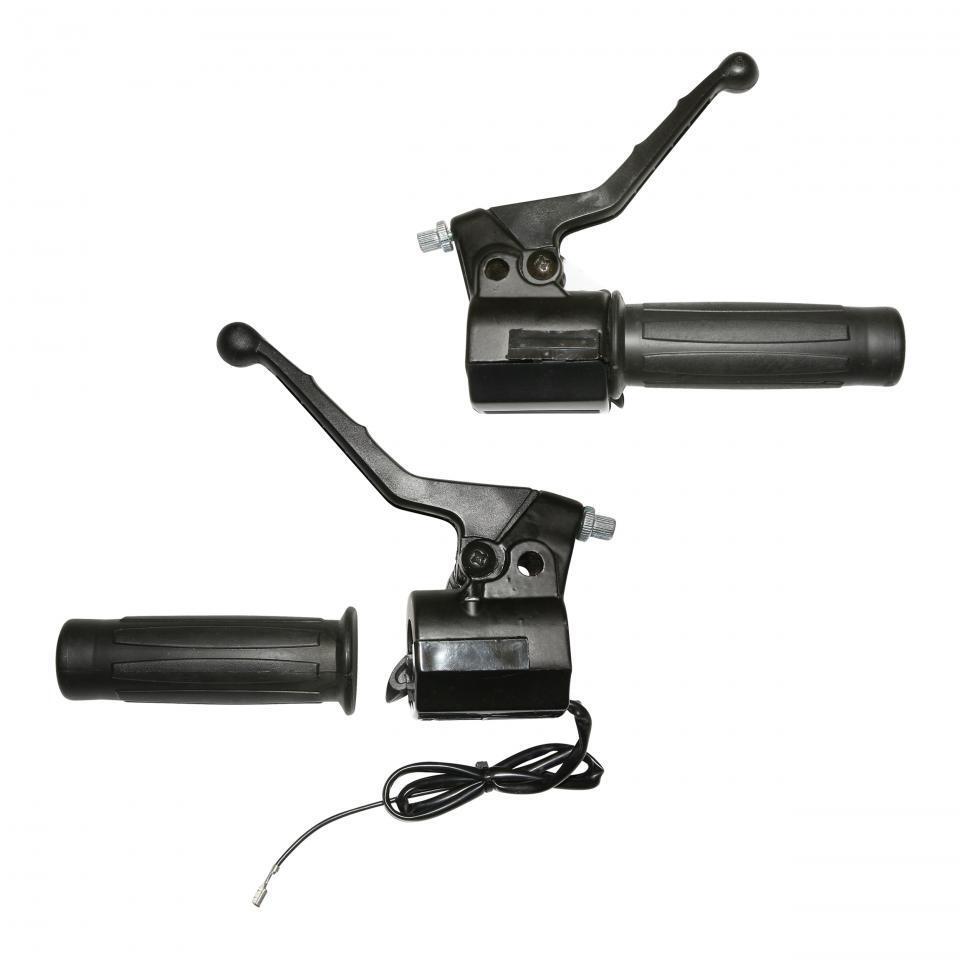 Poignée d accélérateur P2R moto avec câble de 120cm pour guidon standard noir