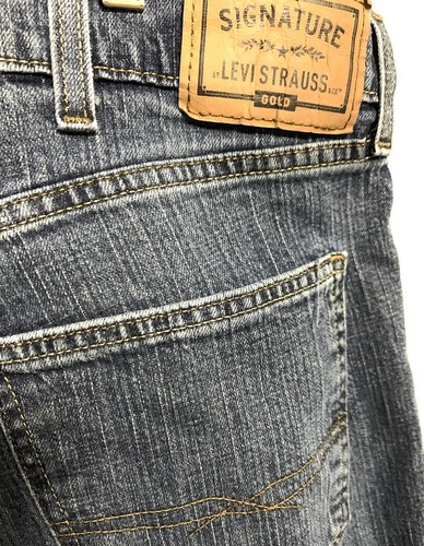 Levis Signature Mens Jeans Size 40 X 30 Relaxed Fit Mid Rise Medium Wash Denim - Afbeelding 5 van 6