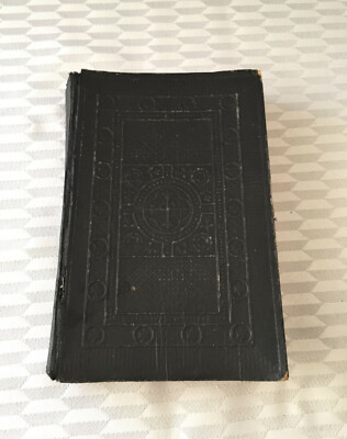 ANCIEN PETIT MISSEL à blason en étain et marque page - livre d'église
