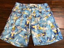 Corona Shorts, Men's Size 34, Blue, Corona Extra Beer, Board Shorts/Swim Trunks