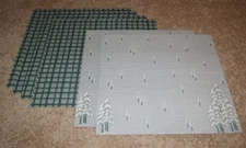 Robins Nest 12x12 Single Sided Scrapbook Papers(6) ~ Outdoor GreenPlaid/Pines