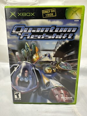 Quantum Redshift (Microsoft Xbox, 2002) Complete w/ Manual - Tested Working