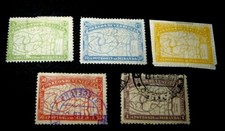 Venezuela Stamp Scott# 137-139 MH,140-141 Used Map 1896 MH and Used(see note)H53