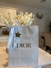 Empty DIOR gift Bag Full Set - Bag ribbon And Star For Gift Or Crafts 15x11x6 IN