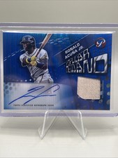 2025 Topps Pristine - Popular Demand Auto Relics Ronald Acuña Jr. Blue  63/75