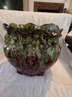 RARE Weller Majolica Cupid Cherub Jardiniere Planter, Circa 1910, VERY NICE!