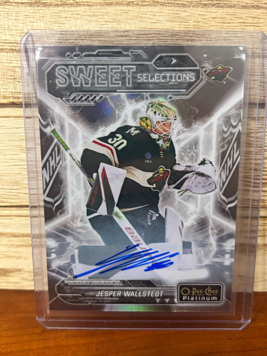 Jesper Wallstedt #SS-5 2024 O-Pee-Chee Platinum Sweet Selections Rainbow Autograph card
