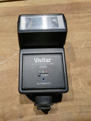 Vivitar 2000 Electronic Flash Hot Shoe Mount for SLR DSLR Cameras  