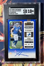 2022 Panini Contenders Aidan Hutchinson #102 Showcase Ticket Auto SGC 10/10