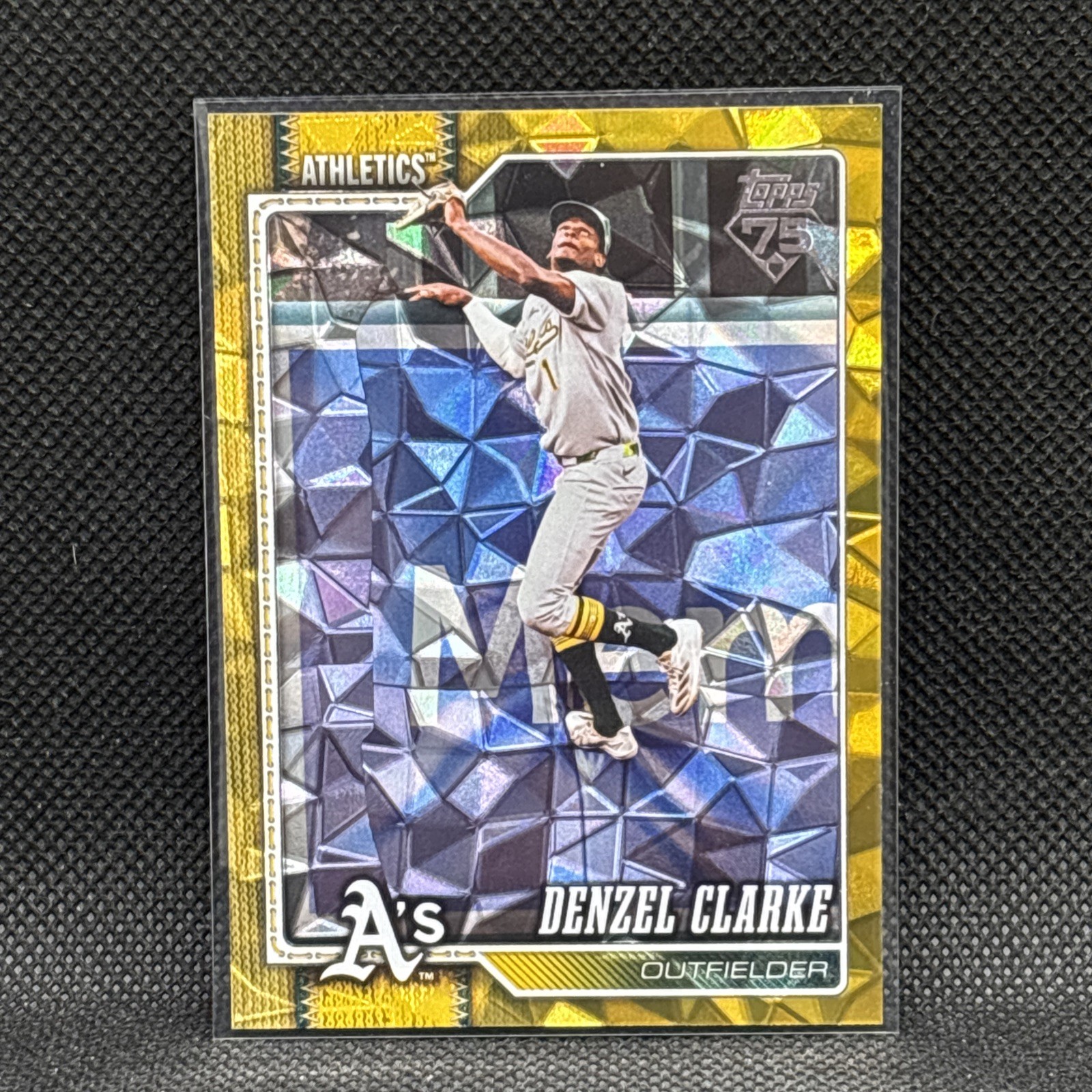 2026 Topps Series 2 #375 Denzel Clarke Gold Diamante Foil Athletics /50