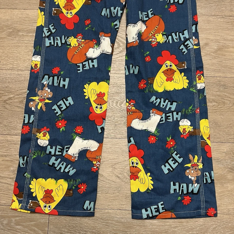 Mono Liberty De Colección Talla 16 Hee Haw Estampado Completo Denim Baberos 28x29 Raro Años 70 Foto 2 de 4