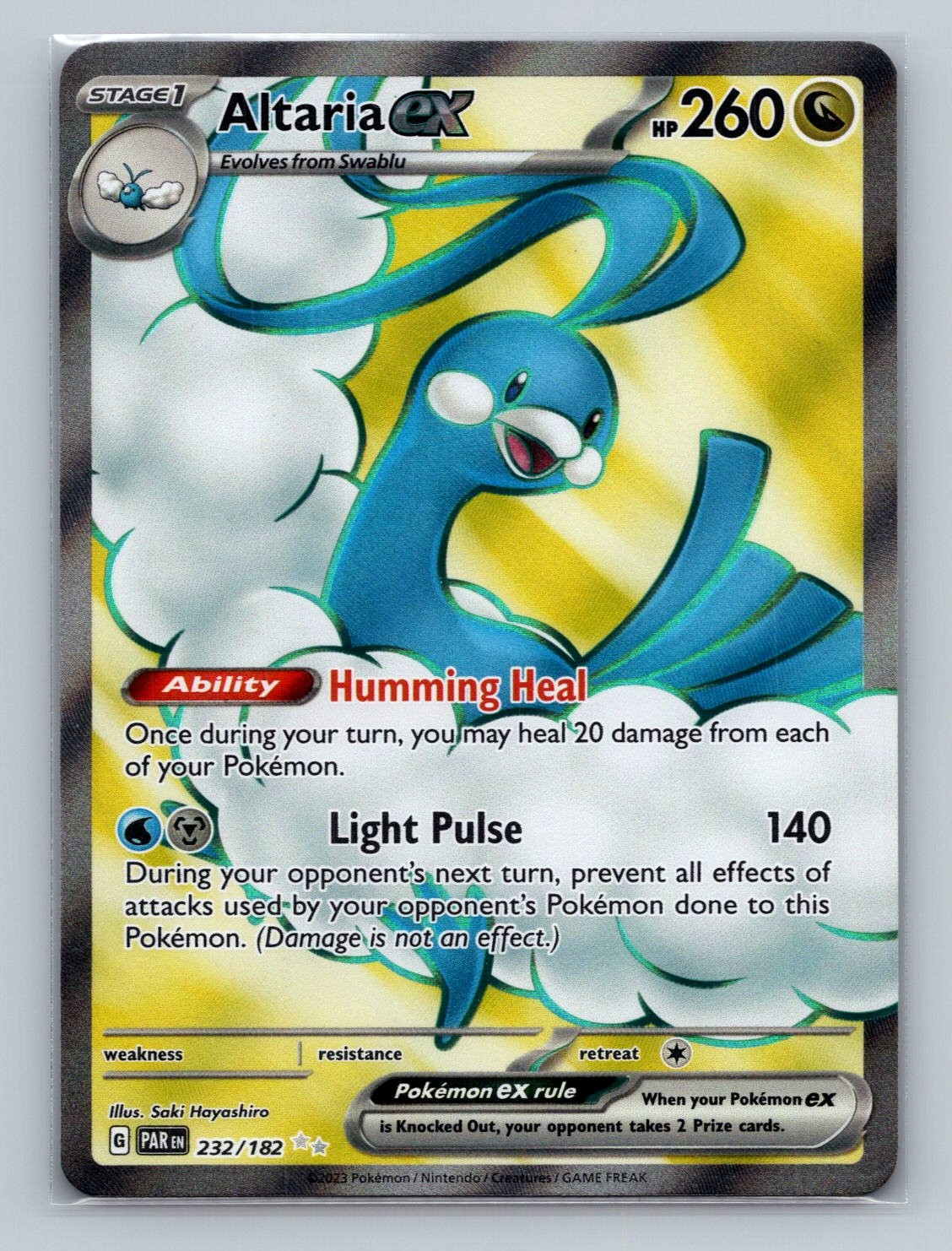 Pokemon SV04: Paradox Rift #232/182 Altaria ex