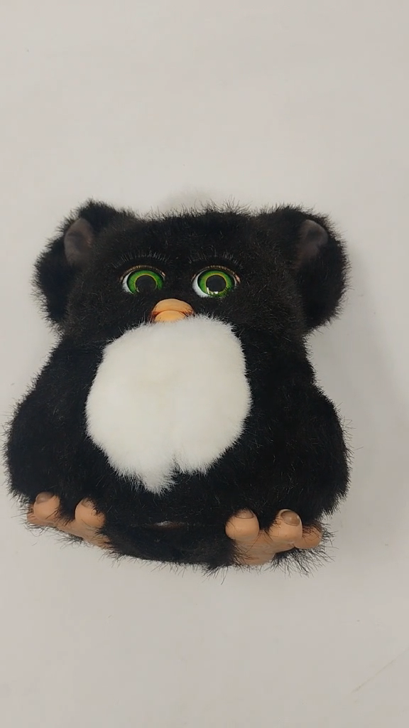 2005 Furby Tiger Hasbro Black White GREEN 59294 Vintage Tested