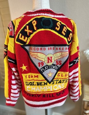 1950s Championship Cardigan   Beverly Hills Estates   Size Small