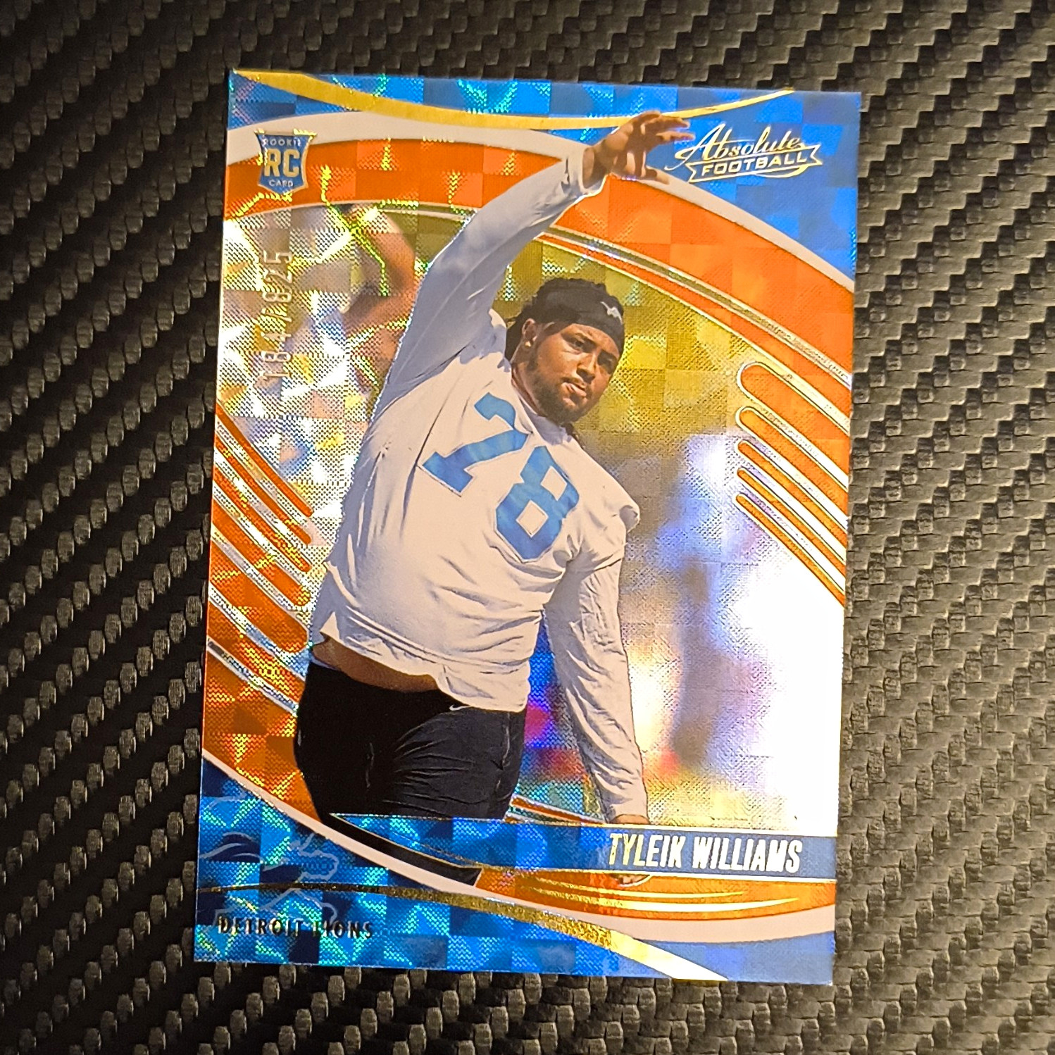 Panini 2025 Absolute Football Tyleik Williams Rookie #192 Detroit Lions /325
