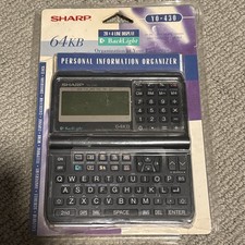 SHARP YO-430 64KB Personal Information Organizer 20x4 Line Display Untested