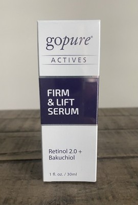goPure Actives Firm & Lift Serum 1 fl. oz. Face Serum Retinol 2.0 + Bakuchiol