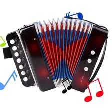 kids Accordion 10 Buttons Keys Toy Accordion MIni Accordian Musical Instrumen